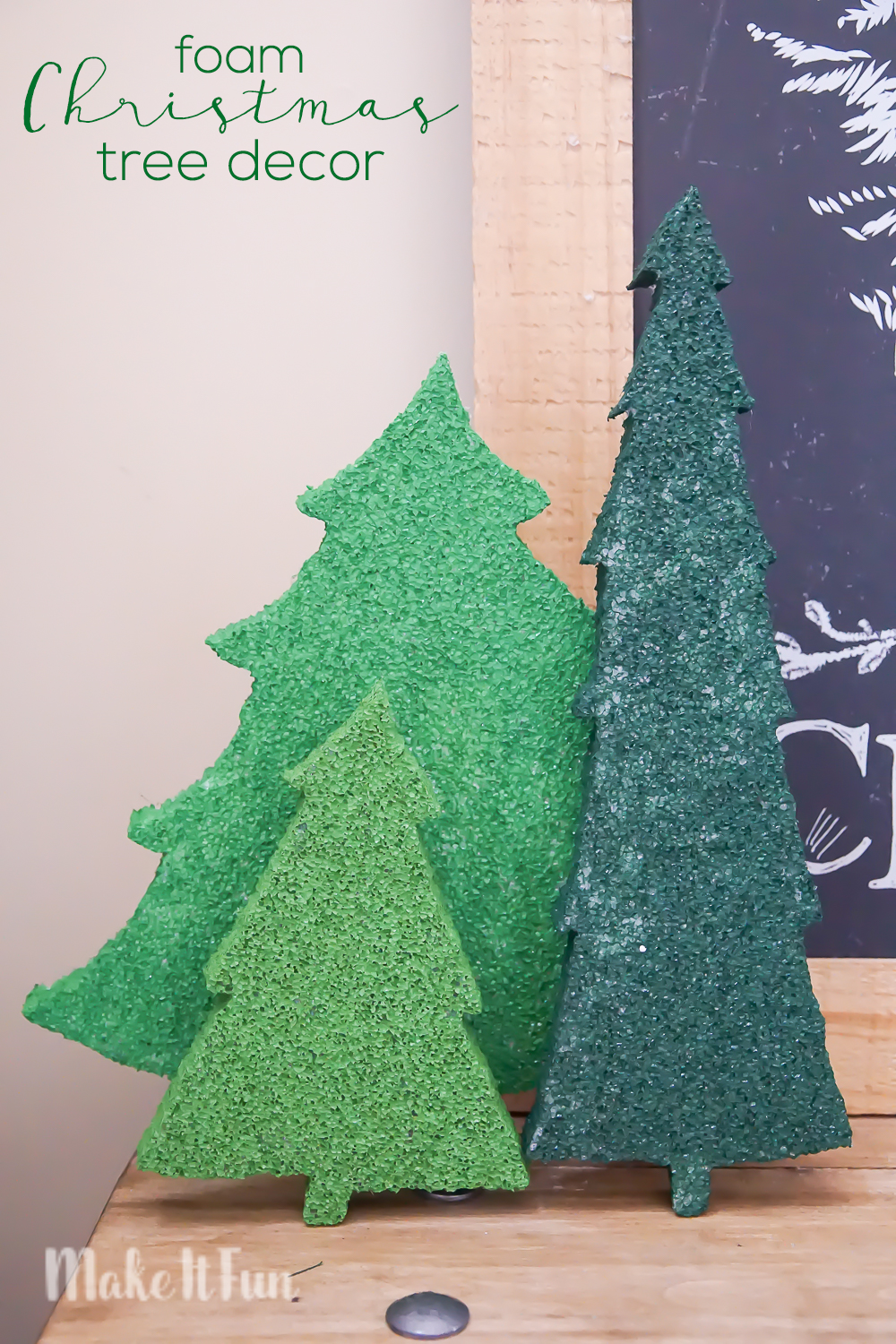 Foam Christmas Tree Decorations